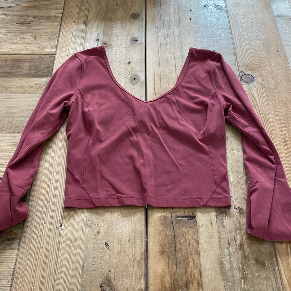 Lululemon Align Long Sleeve Crop Top